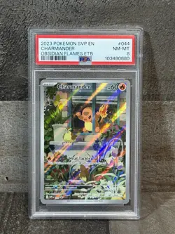 Pokemon Charmander 044 Sv: Scarlet & Violet Promo Cards Promo Holo 2023 PSA 8 - Image 1