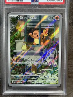 Pokemon Charmander 044 Sv: Scarlet & Violet Promo Cards Promo Holo 2023 PSA 8 - Image 3
