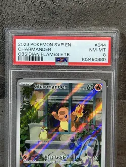 Pokemon Charmander 044 Sv: Scarlet & Violet Promo Cards Promo Holo 2023 PSA 8 - Image 4