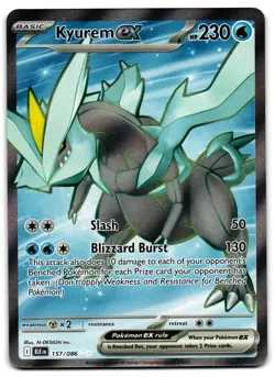 Kyurem ex 157/086 - Black Bolt Ultra Rare Pokemon TCG - NM Card - Image 1