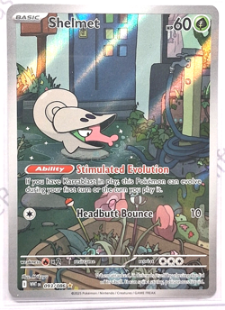 Shelmet 093/086 Art Rare Holo – White Flare – Pokemon Card – Pack Fresh - Image 1