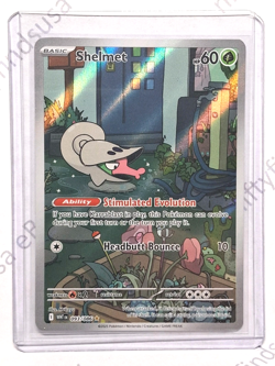 Shelmet 093/086 Art Rare Holo – White Flare – Pokemon Card – Pack Fresh - Image 2
