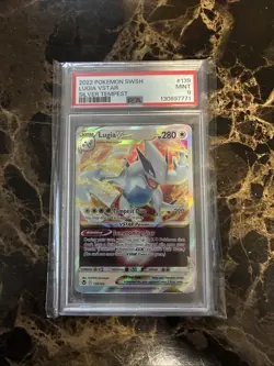 Lugia VSTAR 139/195 Silver Tempest PSA 9 Holo Pokemon Card - Image 1