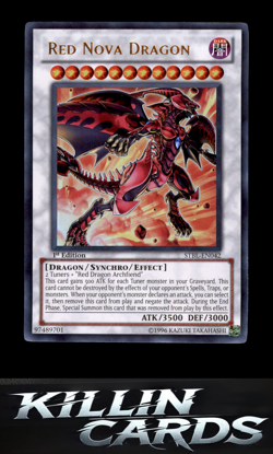 1st Edition Red Nova Dragon STBL-EN042 Ultra Rare Starstrike Blast YuGiOh Card L - Image 1