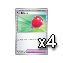 4x Air Balloon 079/086 Black Bolt English Pokemon Card Non Foil x4 - Image 1
