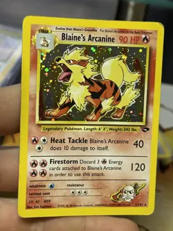 Blaine's Arcanine 1/132 Gym Challenge 2000 Holo Vintage Pokemon Card Lot WOTC - Image 3