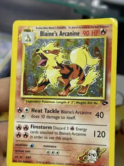 Blaine's Arcanine 1/132 Gym Challenge 2000 Holo Vintage Pokemon Card Lot WOTC - Image 5
