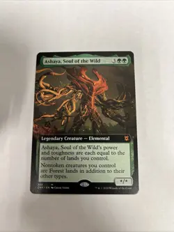 Ashaya Soul Of The Wild Extended Art Nonfoil Card #358 MTG LP - Image 1