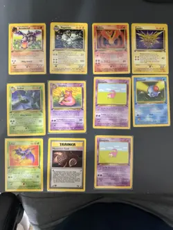Pokemon Fossil 1st Edition Lot Vintage WOTC Cards LP-NM Rare/Uncommon/Common - Image 1