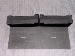 Lot of 2 Vault X Premium Trading Card Storage Boxes - 450+ Cards, Black - Image 1