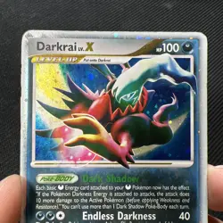 Darkrai Lv.X DP19 Holo Promo Pokemon Card English Heavy Play - Image 2