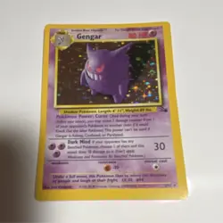 Pokemon Gengar 5/62 Fossil Holo Rare Unlimited Card Psychic 1999 English - Image 1