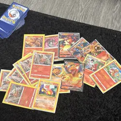 Nintendo Pokemon TCG Charizard Mixed Card Lot Regular & Holo 16 Cards English - Image 1