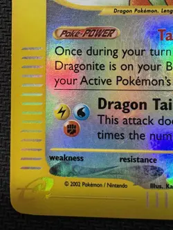 Pokemon Dragonite Expedition Holo Reverse Rare 9/165 E Reader Vintage MP Card - Image 5