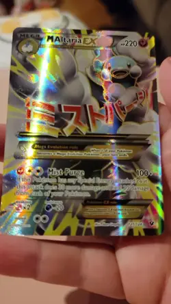 Pokemon TCG Mega-Altaria-EX Fates Collide Holo Card 121/124 Full Art Ultra Rare - Image 2