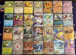 Pokemon 28 Card Lot SIR Promo Full Arts IRs Phantasmal Flames Ascended +More - Image 1