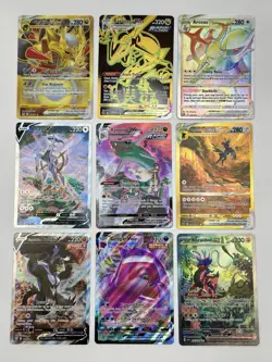 Pokemon 9 Card Lot Rayquaza Dialga Arceus Gengar Giratina V Vstar Vstar Max Foil - Image 1