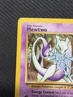 Pokemon TCG Mewtwo Promo Black Star 12 Wizards WOTC Vintage 1998 Card HP - Image 2