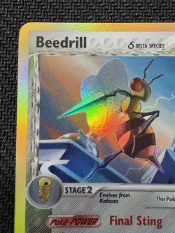 Pokemon TCG Beedrill Ex Delta Species 1/113 Holo Near Mint NM Vintage 2005 Card - Image 2