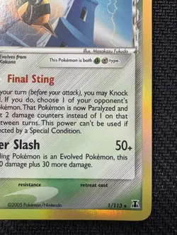 Pokemon TCG Beedrill Ex Delta Species 1/113 Holo Near Mint NM Vintage 2005 Card - Image 4