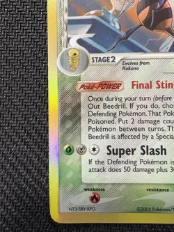 Pokemon TCG Beedrill Ex Delta Species 1/113 Holo Near Mint NM Vintage 2005 Card - Image 5