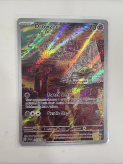 Pokemon Drowzee TCG Scarlet & Violet Base Set Holo Card 210/198 Illustration - Image 1
