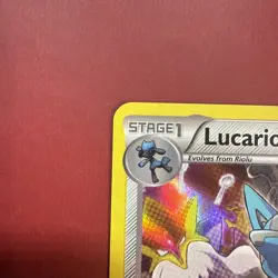 Pokemon TCG Lucario Fates Collide Holo Card 63/124 Rare NM - Image 2