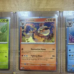 Prismatic Evolutions Costco Cosmos Holo Promo Cards Full Set Of 8 Eeveelutions - Image 3