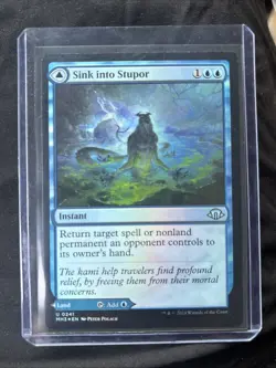 MTG Magic the Gathering Sink Into Stupor Modern Horizons 3 Foil Card (241/703) - Image 1