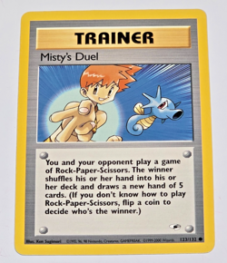 Pokemon TCG Misty’s Duel Trainer Card Gym Heroes 123/132 WOTC 2000 Common VTG - Image 1