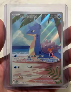Pokemon Misty's Lapras 194/182 Destined Rivals Illustration Rare Holo Card - Image 1