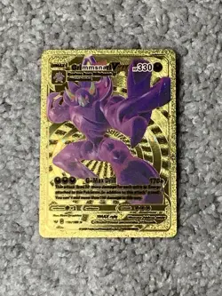 Pokemon Grimmsnarl VMAX Gold Foil Full Art Custom Card HP 330 Gigantamax 115/189 - Image 1