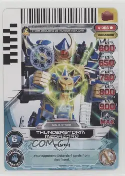 2013 Saban's Power Rangers - Action Card Game Thunderstorm Megazord #4-066 - Image 1