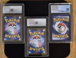 Graded Pokemon Lot of 3 TCG Cards 3 CGC Gal Moltres-Mis Lapras- Cloyster 1st Ed - Image 2