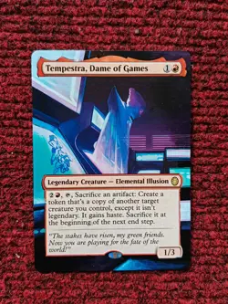 Tempestra, Dame of Games Mutant Ninja Turtles Eternal Hand Painted Altered Art v - Image 1