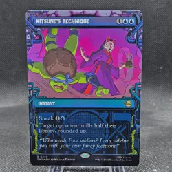 Kitsune's Technique Showcase Foil Teenage Mutant Ninja Turtles TMNT MTG TMT - Image 1