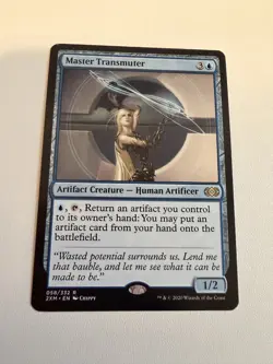 Master Transmuter Double Masters Rare Blue Artifact Creature 058 MTG Regular - Image 1