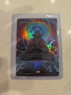 Brainstorm (Borderless) Teenage Mutant Ninja Turtles Source Material Foil - MTG - Image 1