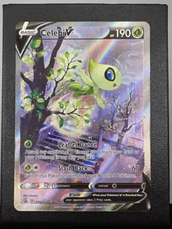 Celebi V 245/264 Fusion Strike Alternate Art Rare Holo Card Pokemon TCG NM - Image 1