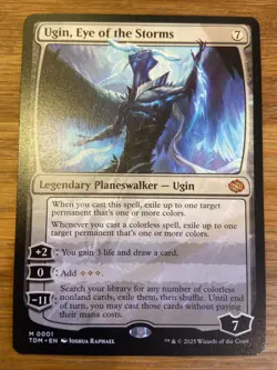 Ugin, Eye of the Storms NM MTG Tarkir: Dragonstorm Mythic Planeswalker Regular - Image 2