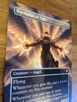 Exemplar of Light (Borderless) NM Rare MTG Foundations [FDN] White Angel Regular - Image 4