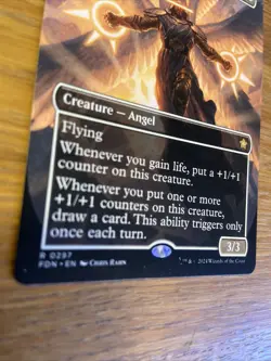 Exemplar of Light (Borderless) NM Rare MTG Foundations [FDN] White Angel Regular - Image 5