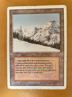Taiga Dual Land - Magic the Gathering Revised Edition Regular - Image 1
