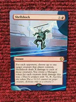 Shellshock #25 MTG Teenage Mutant Ninja Turtles Eternal Hand Painted Altered Art - Image 1
