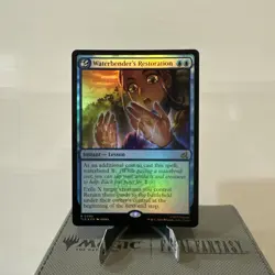 MTG Waterbender's Restoration 0183 Foil Borderless Avatar The Last Air Bender - Image 1