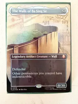 MTG Magic The Walls of Ba Sing Se Borderless Foil 0329 Mythic Rare TLA English - Image 1