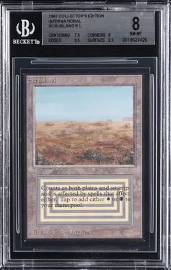1993 MAGIC: THE GATHERING COLLECTOR'S EDITION INTERNATIONAL SCRUBLAND R L BGS 8 - Image 1