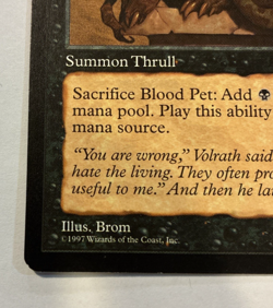 Blood Pet - LP - Tempest Magic the Gathering TMP #109 1997 - Image 2