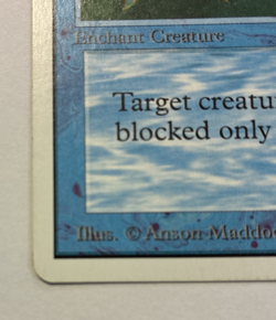 Invisibility Unlimited Edition (2ED) Magic the Gathering 1993 Common MP - Image 2