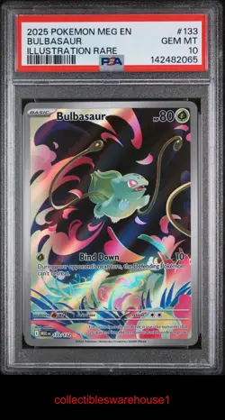 Pokemon Mega Evolution Bulbasaur 133 PSA 10 - Image 1